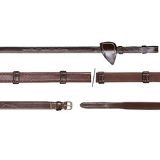 Dy'on Hunter Reins with 7 Leather Loops US05G (Ex Display)