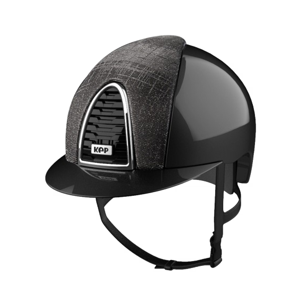 Riding Helmet Cromo 2.0 Shine Black - Galassia Front by KEP