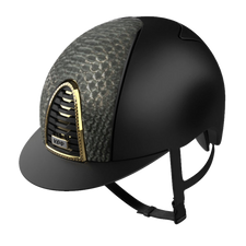 Riding Helmet Cromo 2.0 Gold Laminated Python by KEP