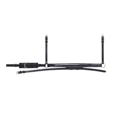 Patent Crank Noseband with White Lining and Flash Strap by Equiline