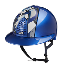 Riding Helmet Cromo 2.0 Metal Polo - Blue Pegasus by KEP