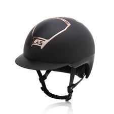 LAS Helmet Opera Metal with Rosegold Frame & Large Visor