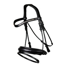 Dy'on Dressage Matt Large Crank Noseband Bridle with Flash NRDHAM