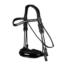 Dy'on Dressage Patent Large Crank Noseband Double Bridle NREHAS/T