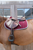 Saddle Pad Velvet Contrast Jumping by Kentucky