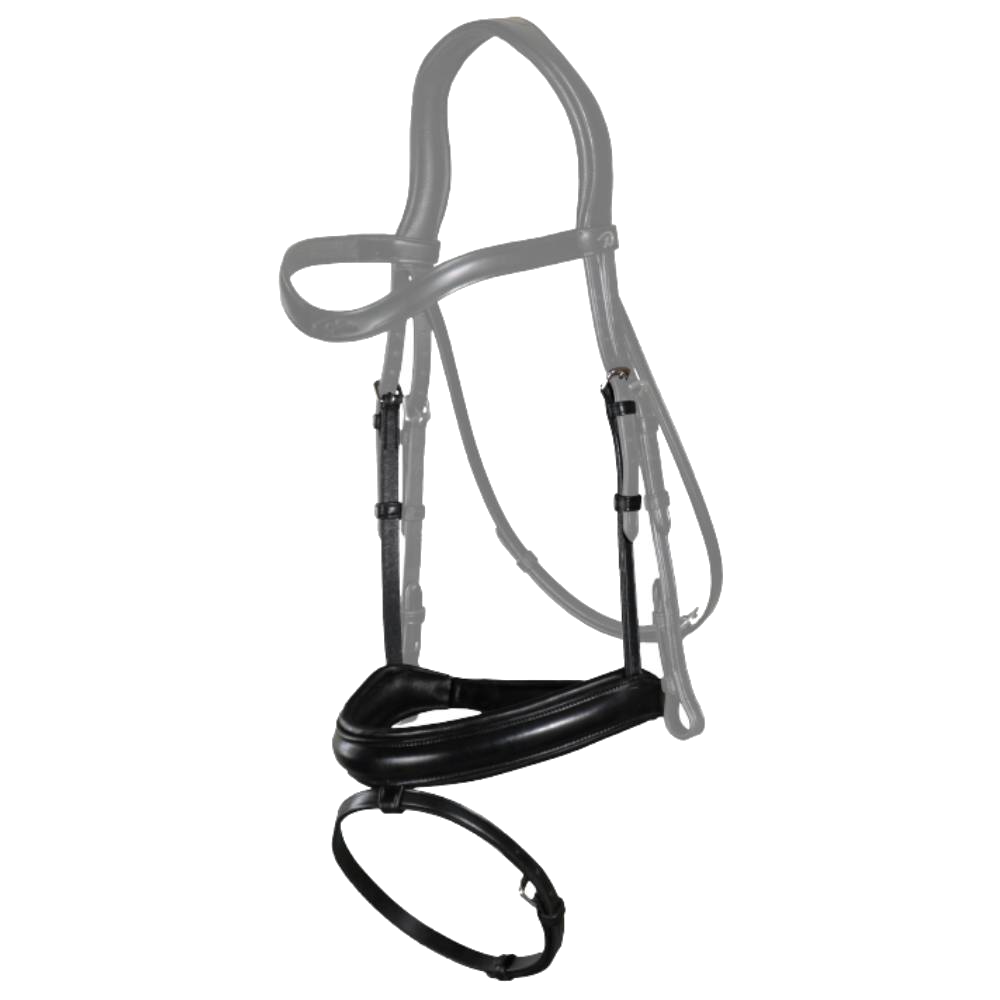 Dy'on New English Dressage Matt Medium Noseband with Flash NE04L